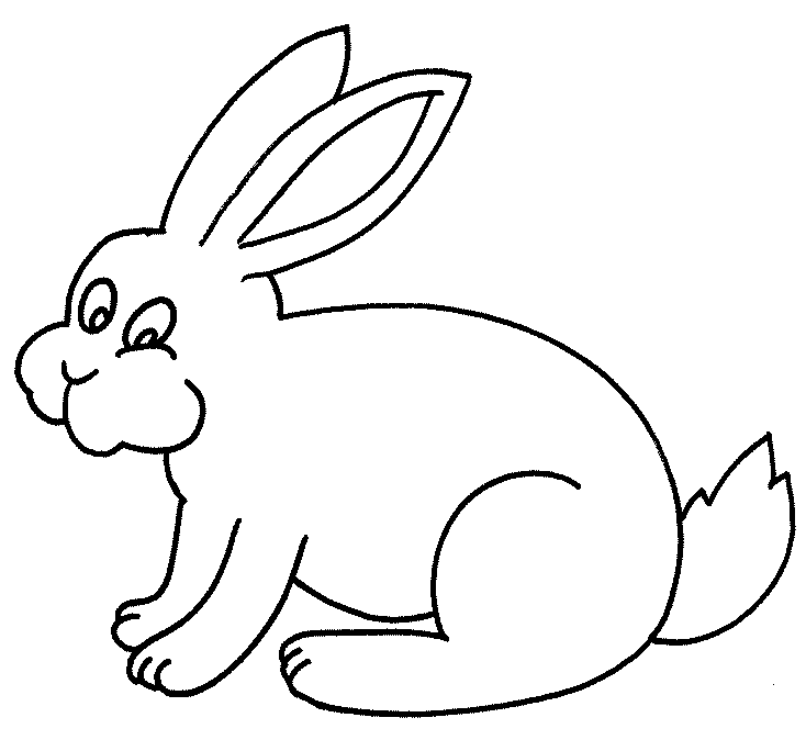 rabbit coloring pages for free - photo #23