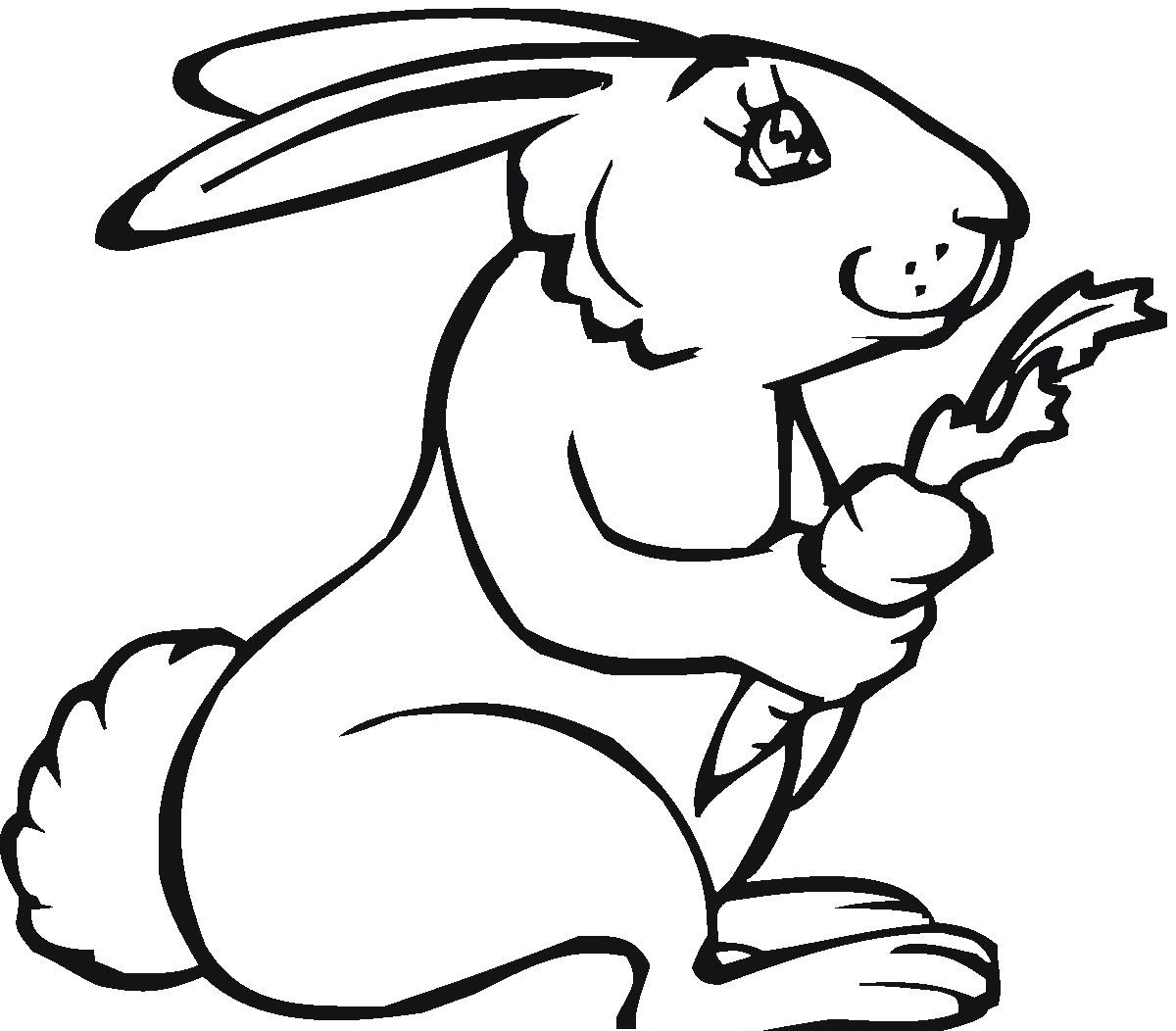 rabbit coloring pages to print - photo #7