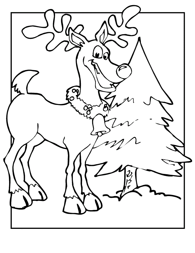 rain deer coloring pages - photo #17