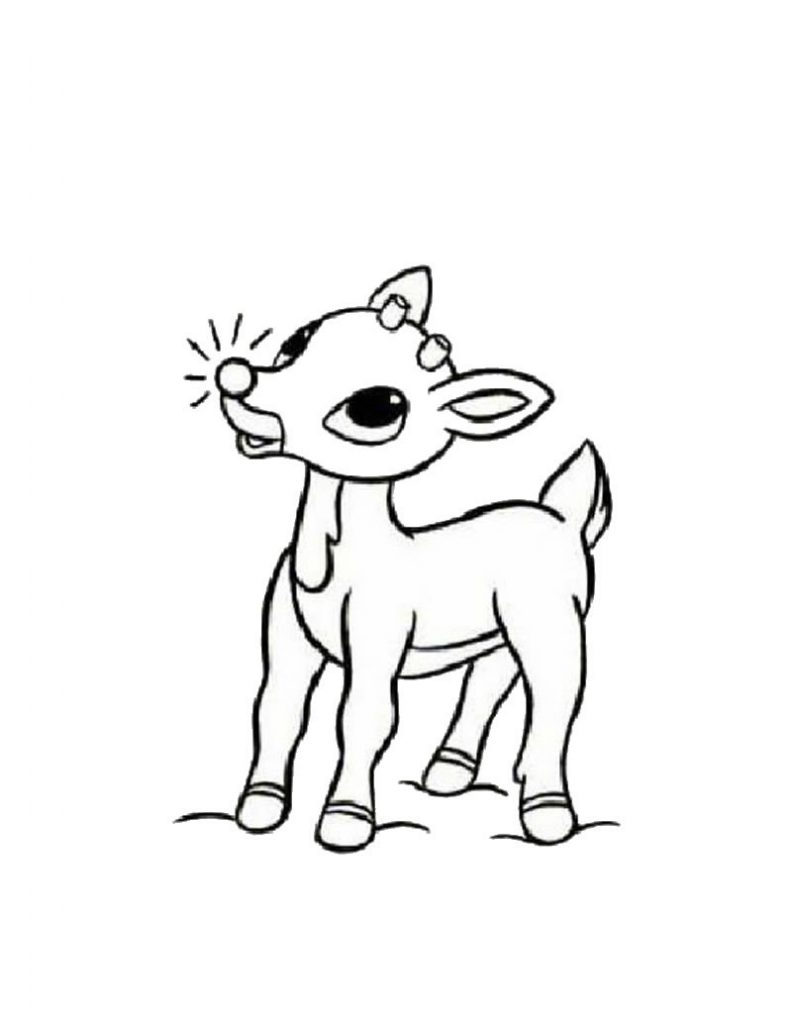 rain deer coloring pages - photo #8