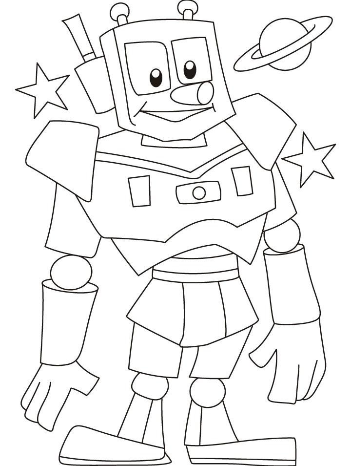 Free Printable Robot Coloring Pages For Kids