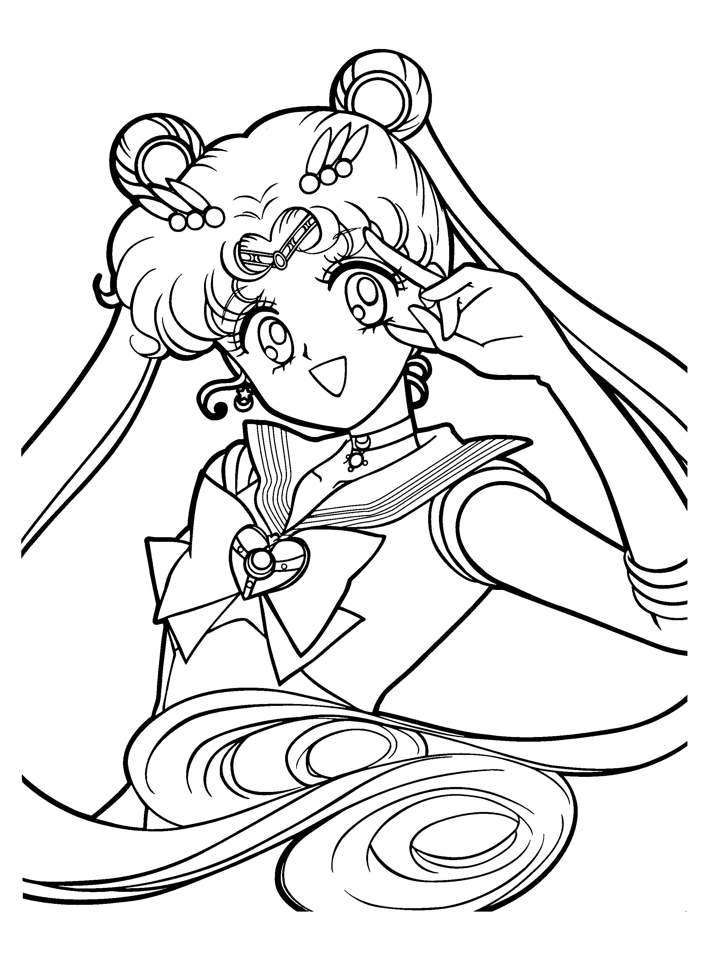 sailor moon coloring pages to print - photo #21