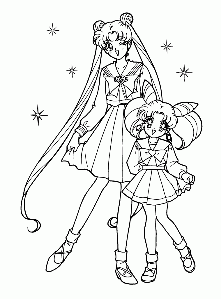 Free Printable Sailor Moon Coloring Pages For Kids