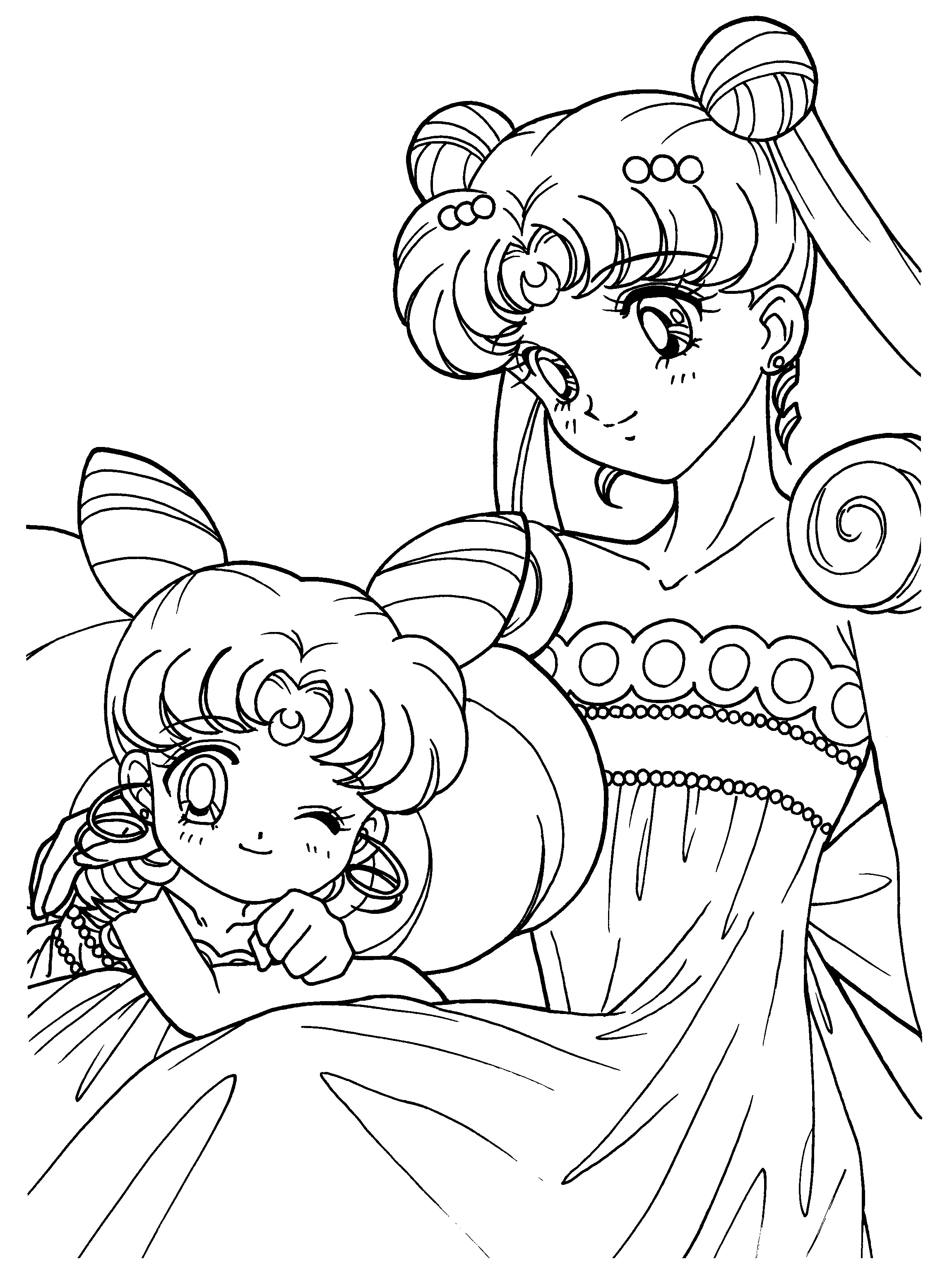 sailor moon coloring book pages - photo #4