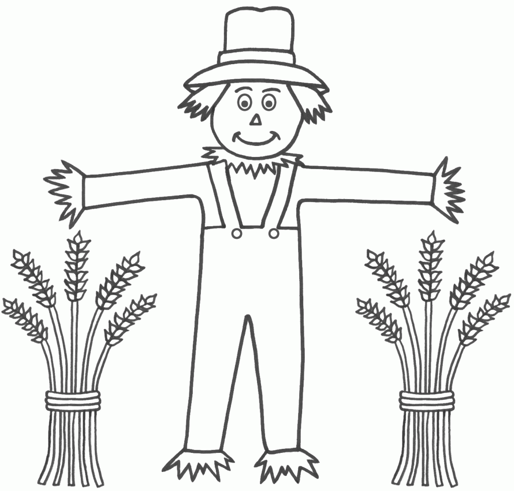 s is for scarecrow coloring pages - photo #11