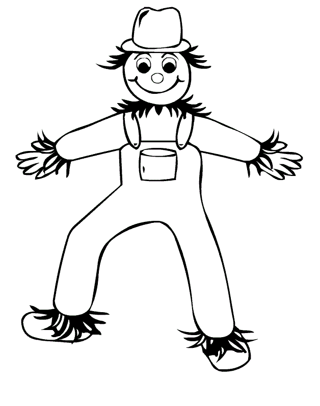 s is for scarecrow coloring pages - photo #23