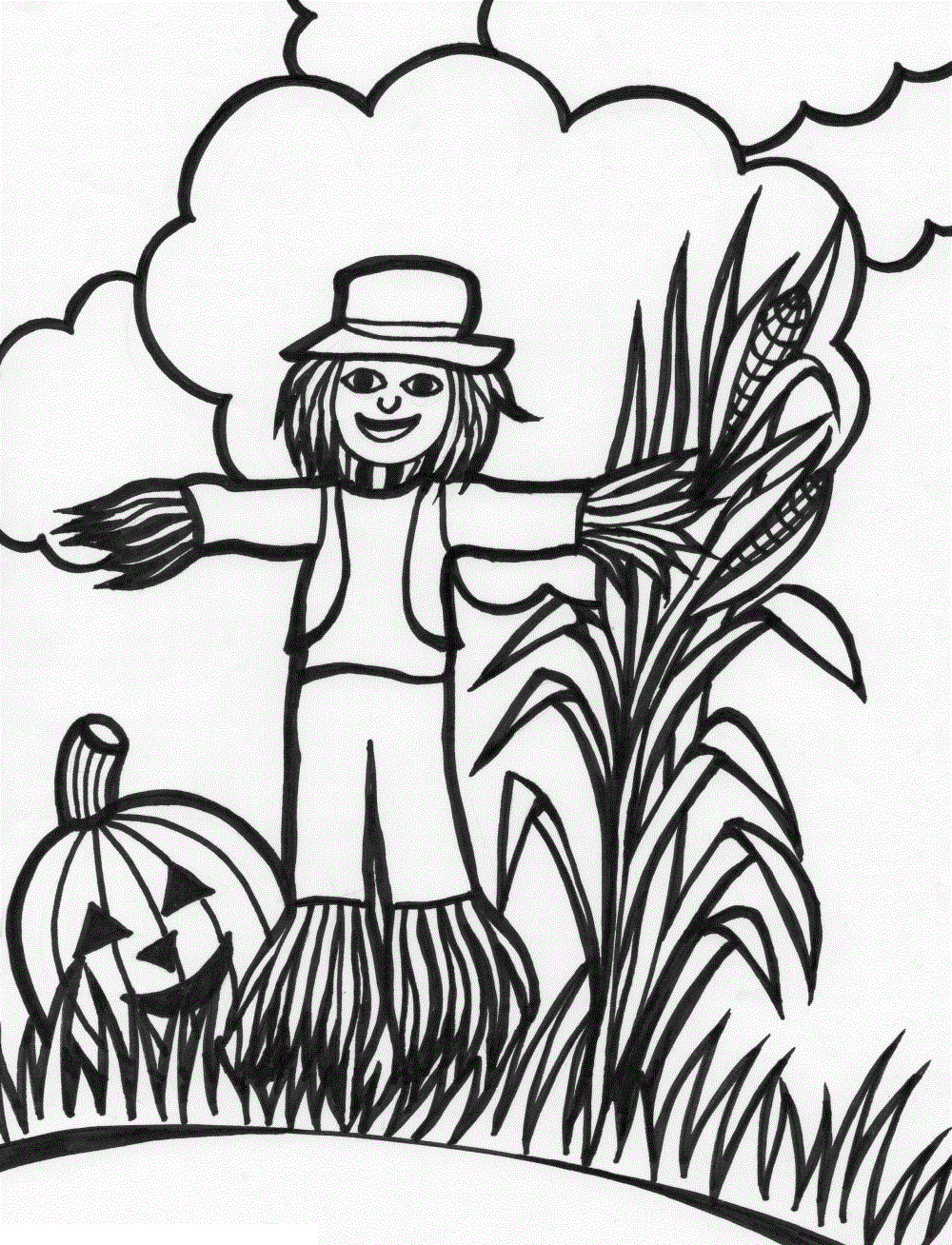 free-printable-scarecrow-coloring-page