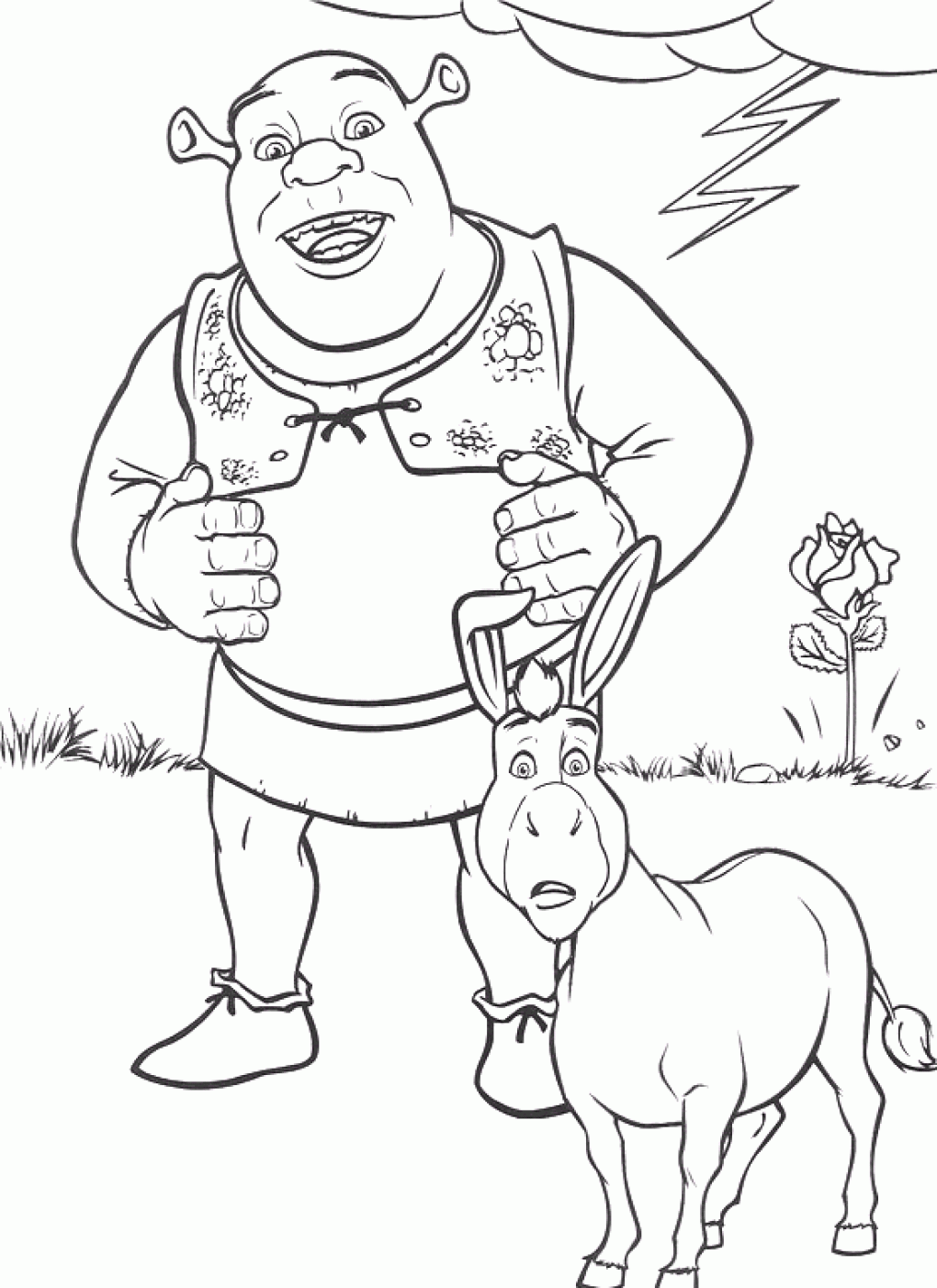 ogre baby shrek coloring pages - photo #7