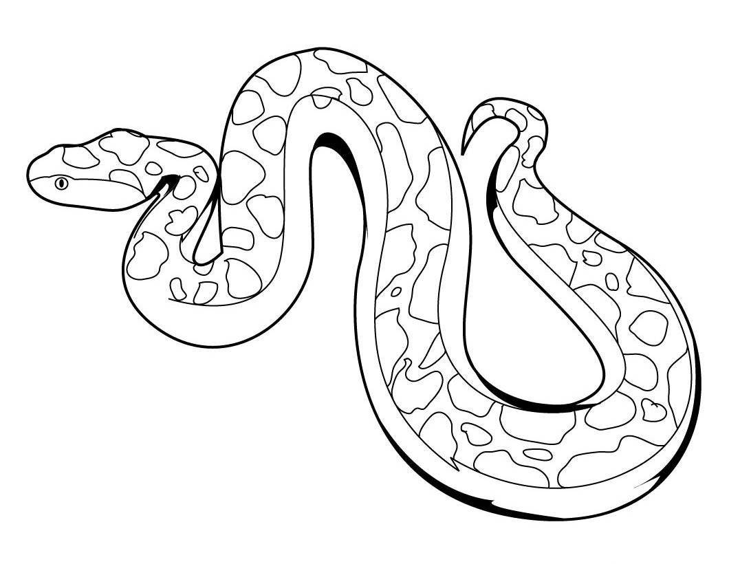 s is for snake coloring pages - photo #19