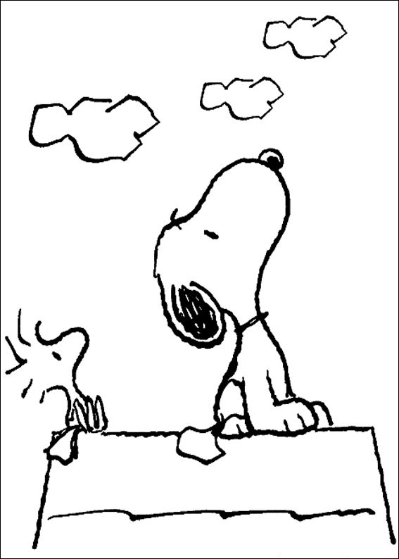 Snoopy Coloring Pages Images