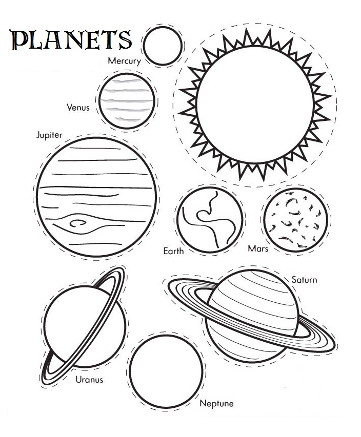 Free Printable Solar System Coloring Pages For Kids