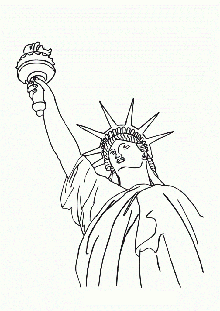 lady liberty coloring pages for kids - photo #42