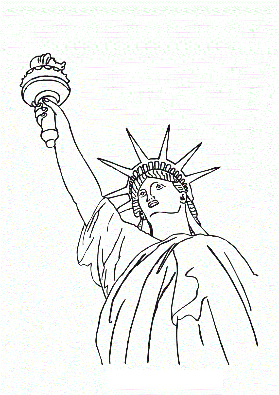 Free Printable Statue of Liberty Coloring Pages For Kids
