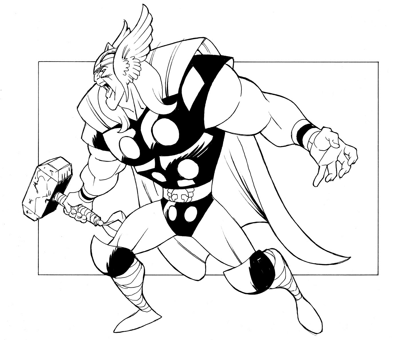 Free Printable Thor Coloring Pages For Kids