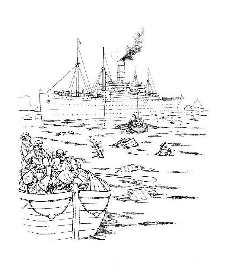 Free Printable Titanic Coloring Pages For Kids