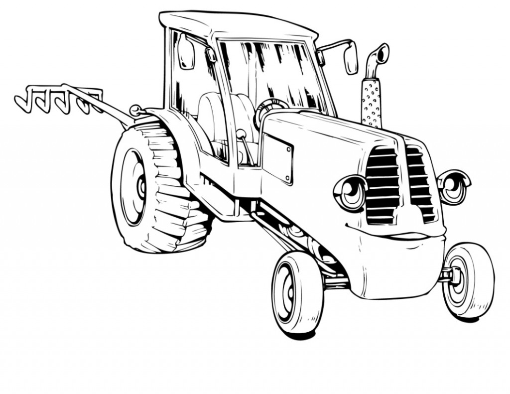 kid coloring tractor pages - photo #30