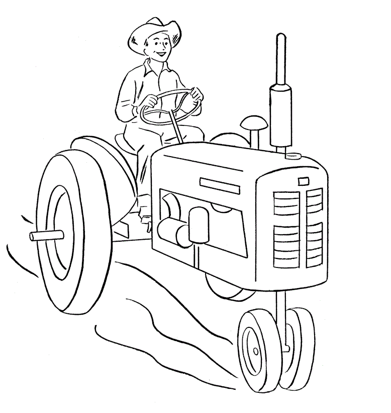 Free Printable Tractor Coloring Pages For Kids