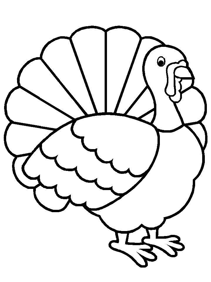 images of printable turkey coloring pages - photo #9