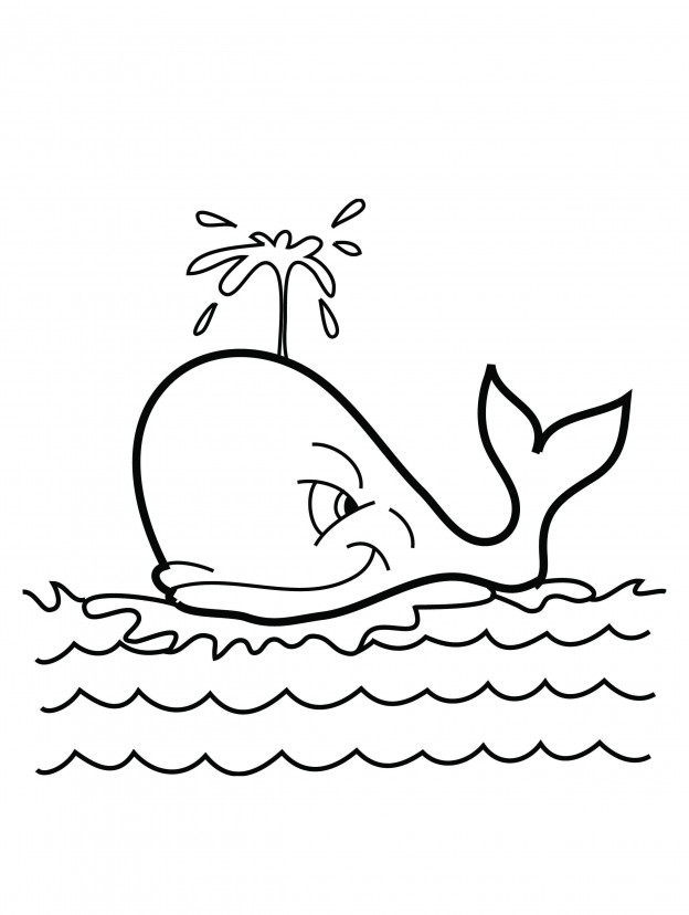 Whale Coloring Pages For Kids