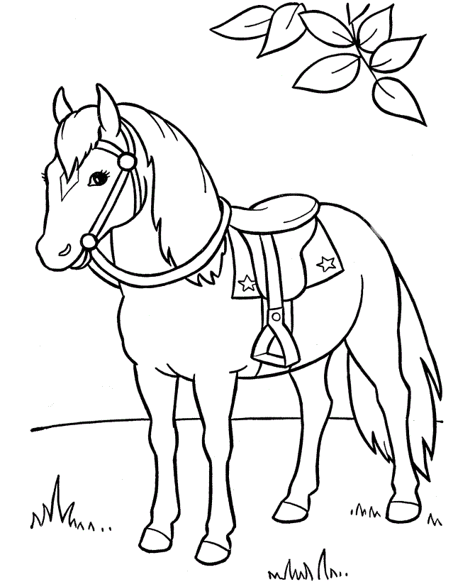 free coloring pages online horses - photo #3