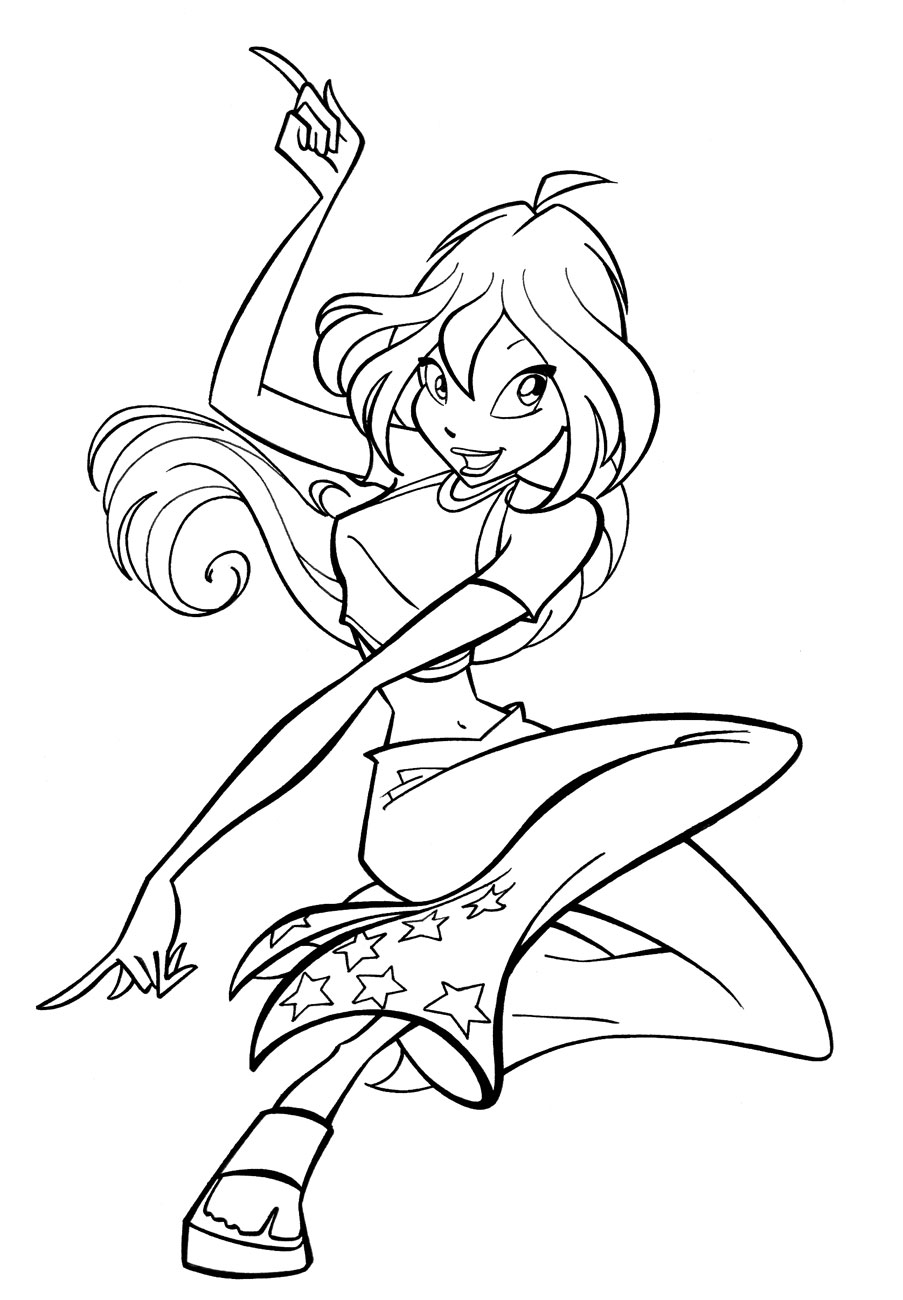 Winx Bloom Coloring Pages Coloring Pages