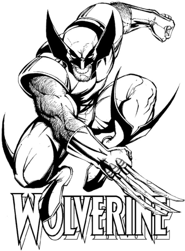 x men wolverine coloring pages - photo #14