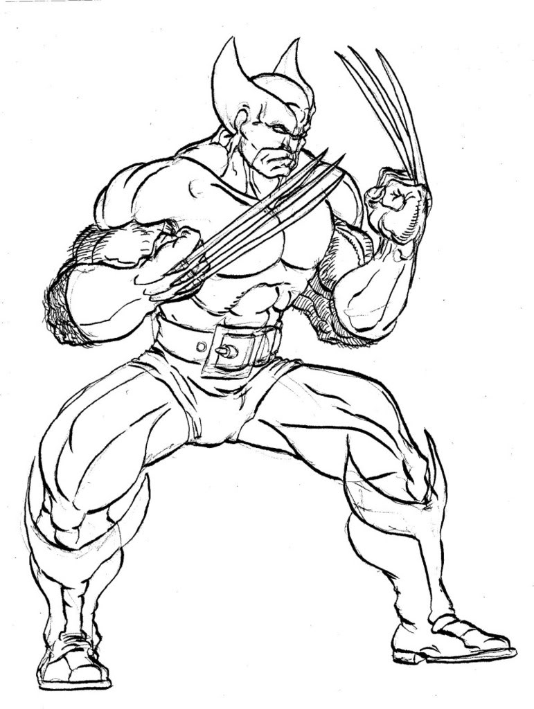 x man wolverine coloring pages - photo #31