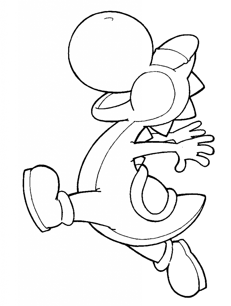 Free Printable Yoshi Coloring Pages For Kids