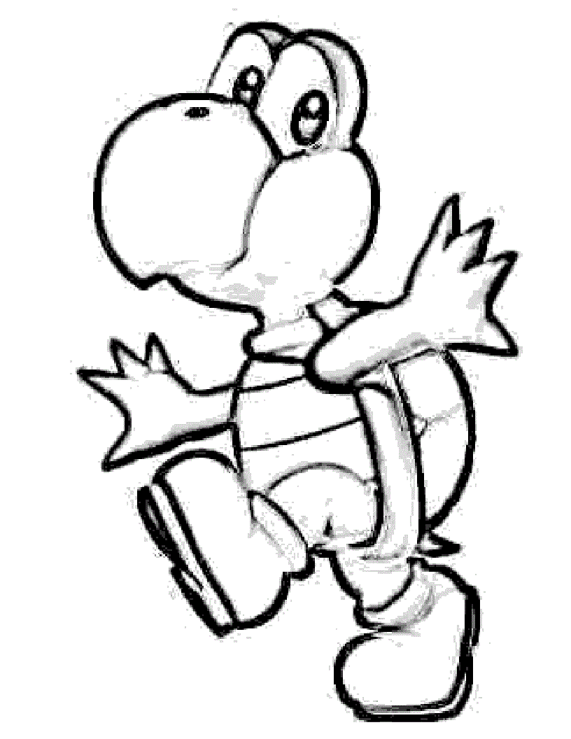 yoshi coloring pages for kids - photo #11