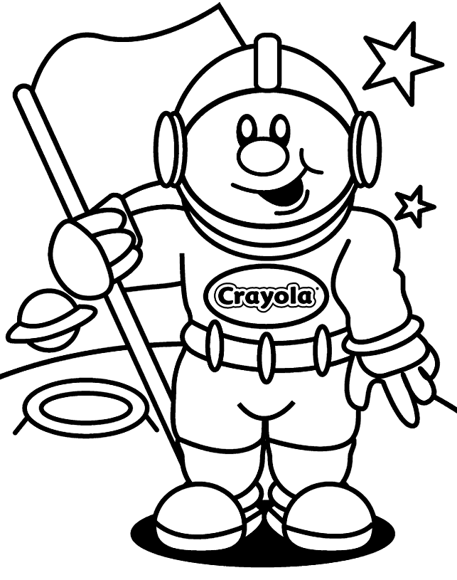 Free Printable Astronaut Coloring Pages For Kids