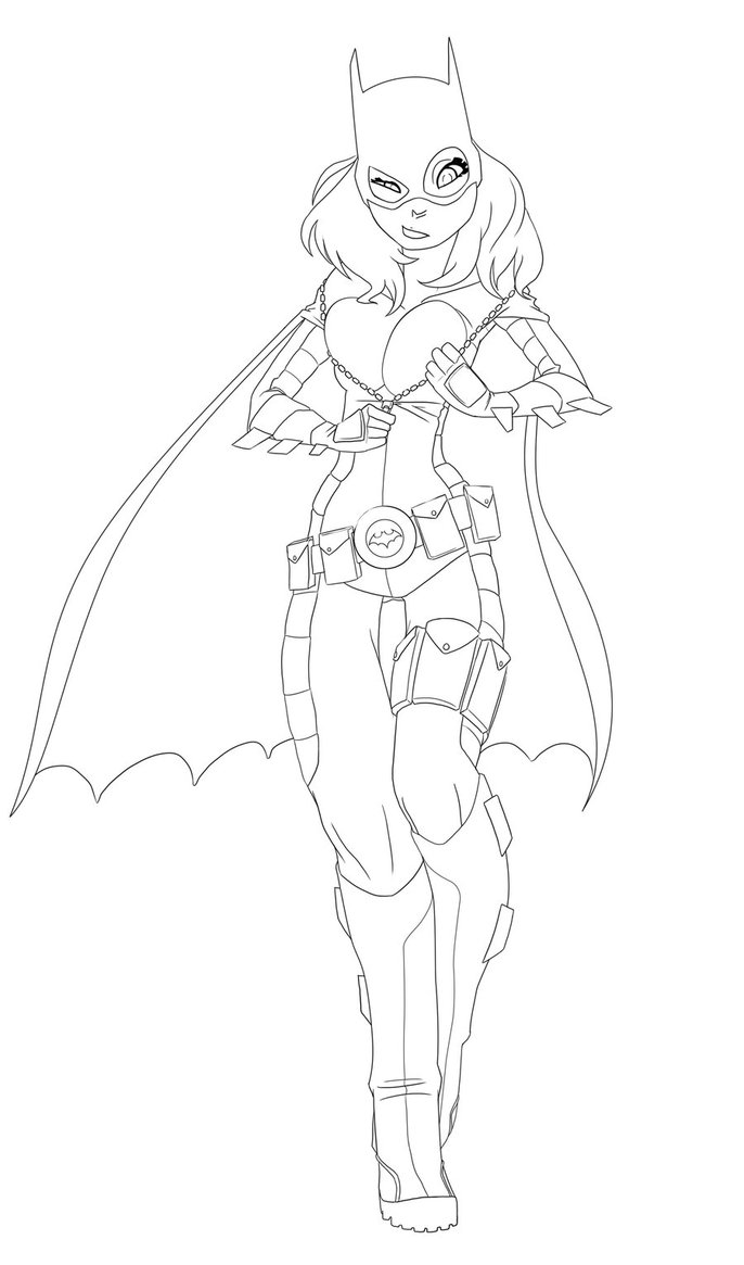 Batgirl Coloring Pages For Kids