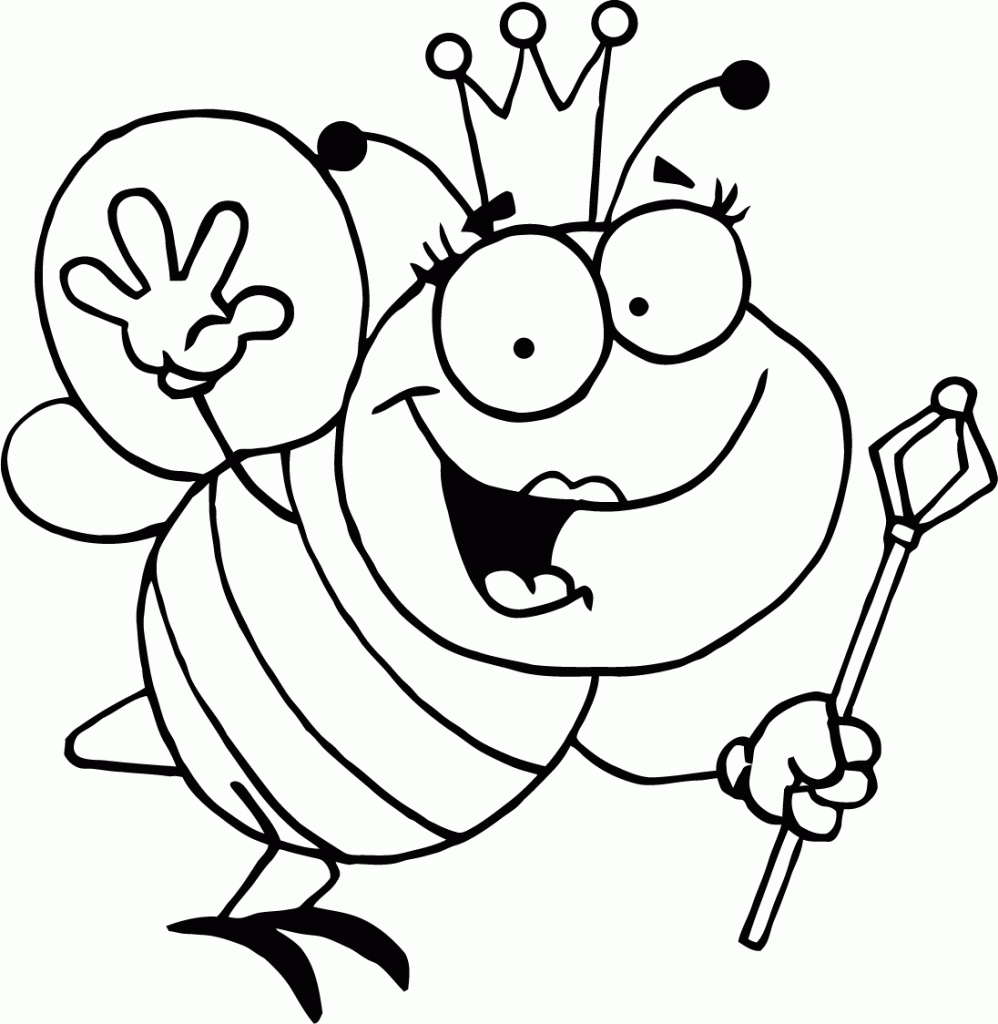 Free Printable Bumble Bee Coloring Pages For Kids