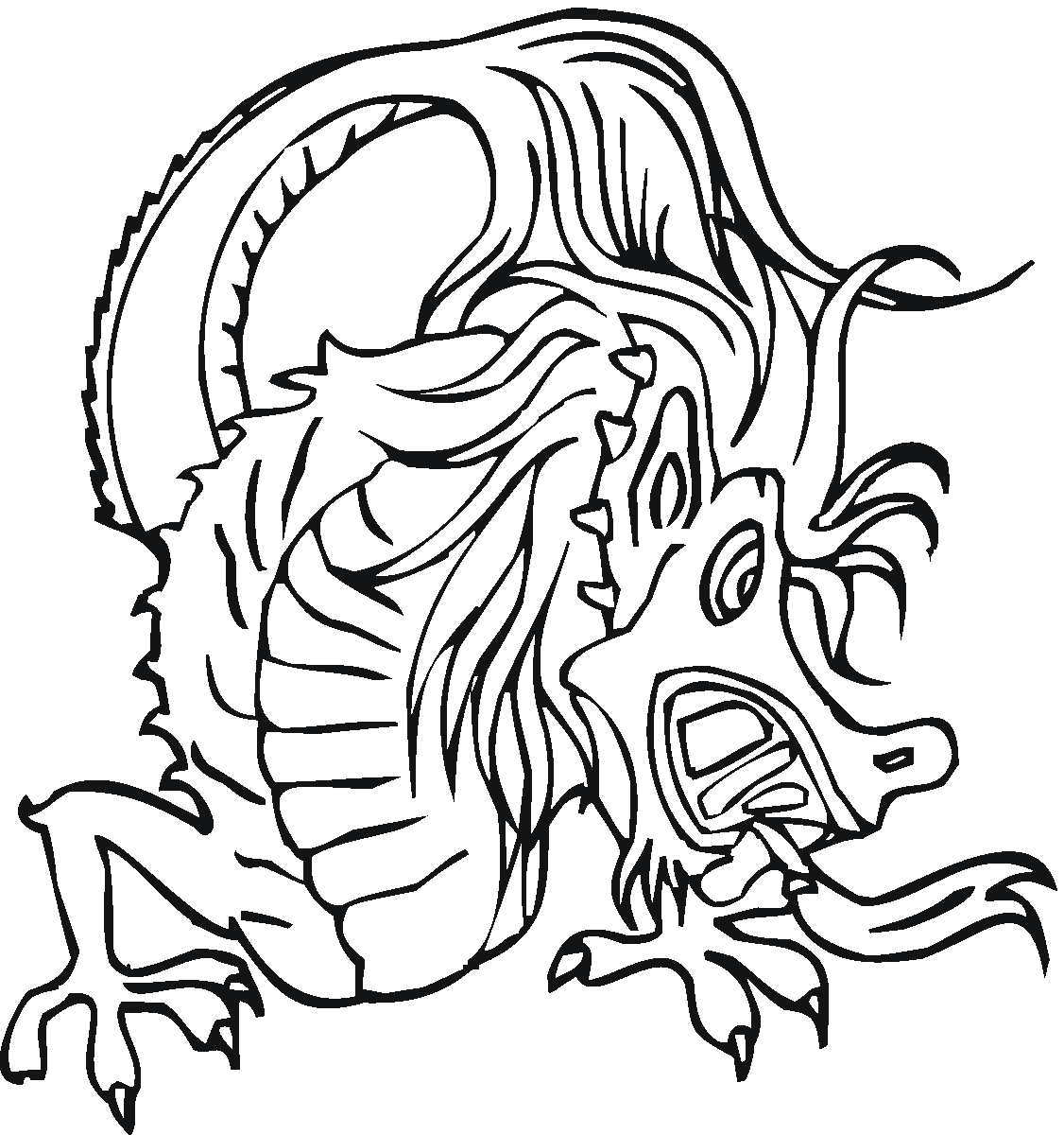 a dragon coloring pages - photo #47