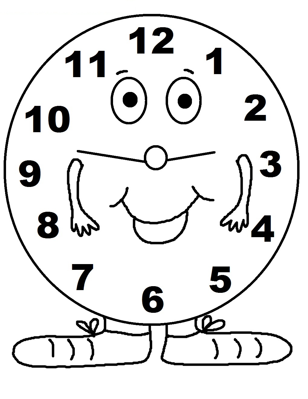  Free Printable Clock Coloring Pages For Kids