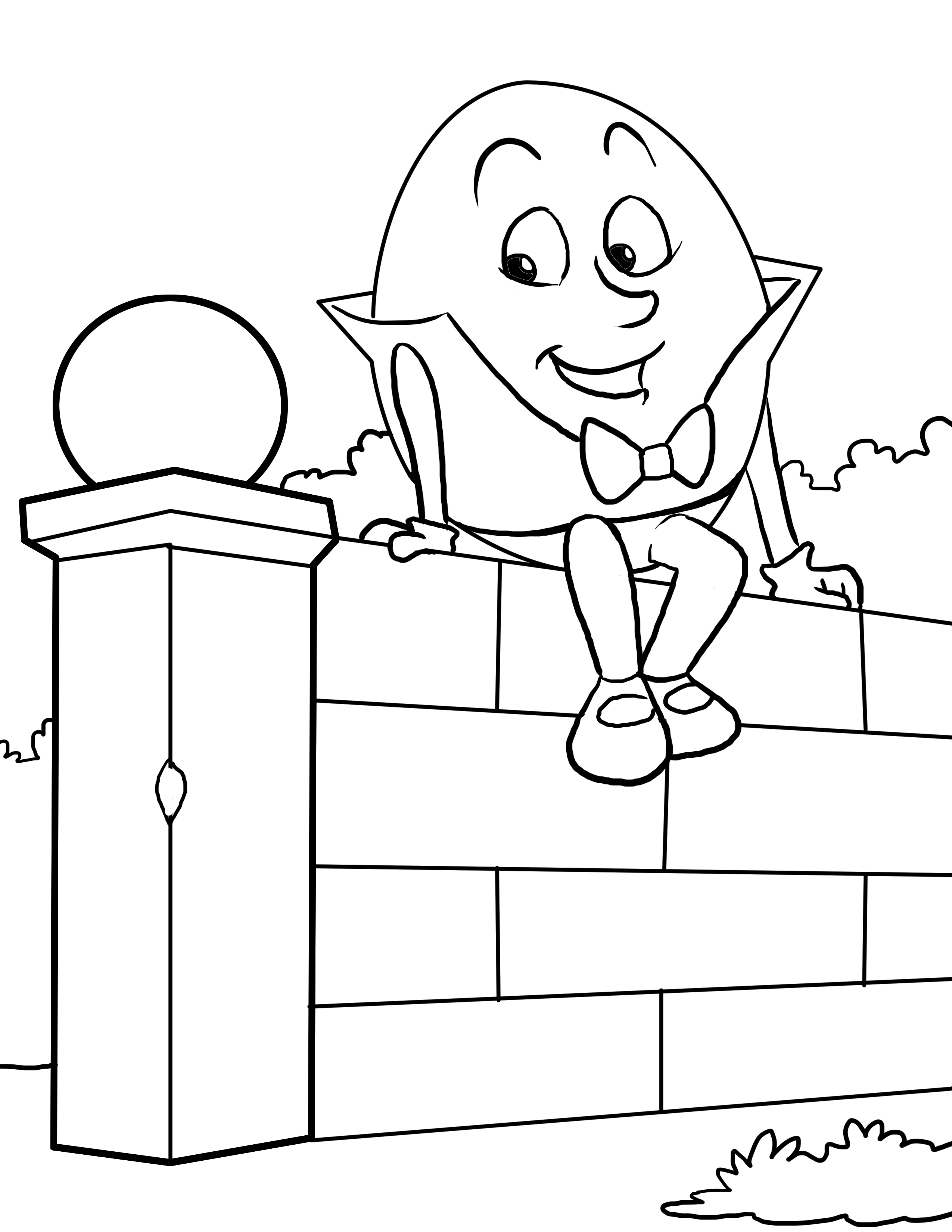 Coloring Pages of Nursery Rhymes Printable