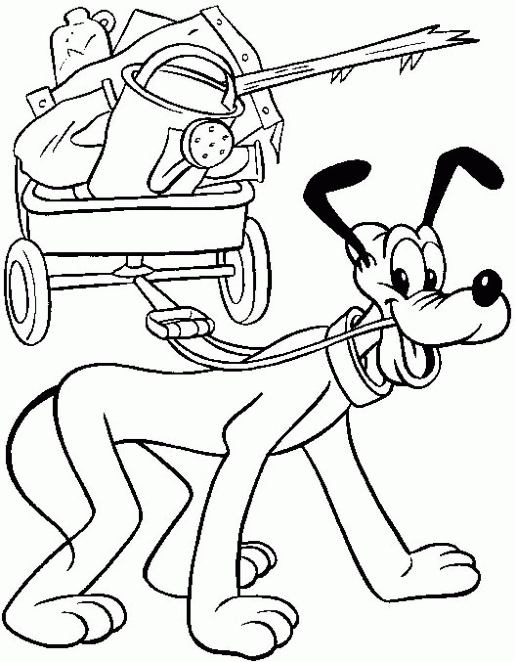 pluto christmas coloring pages - photo #8