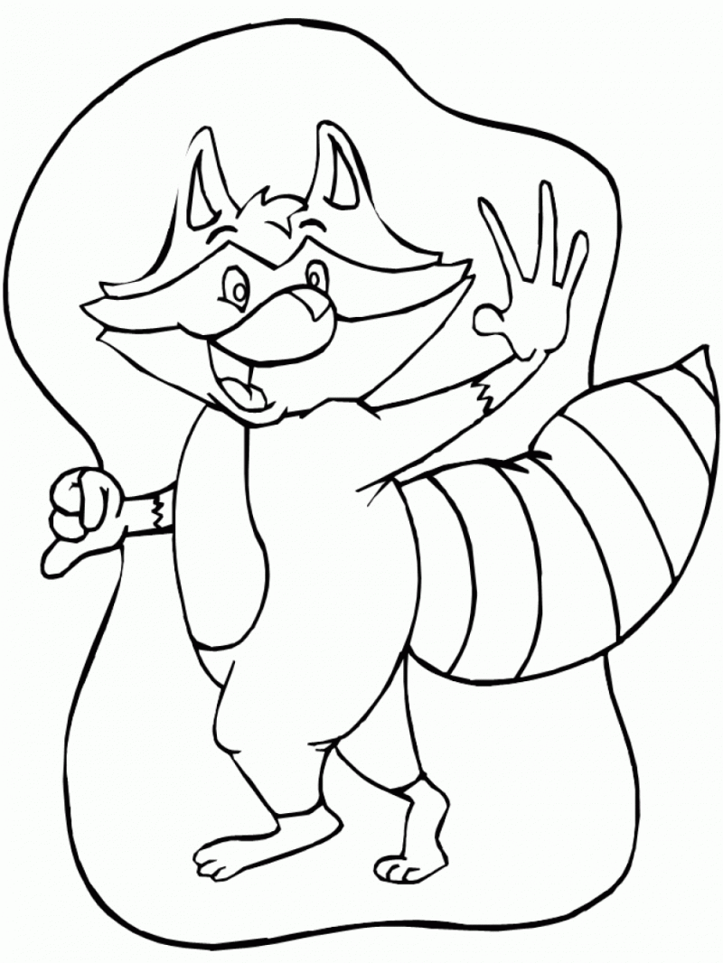 racoon coloring pages - photo #20