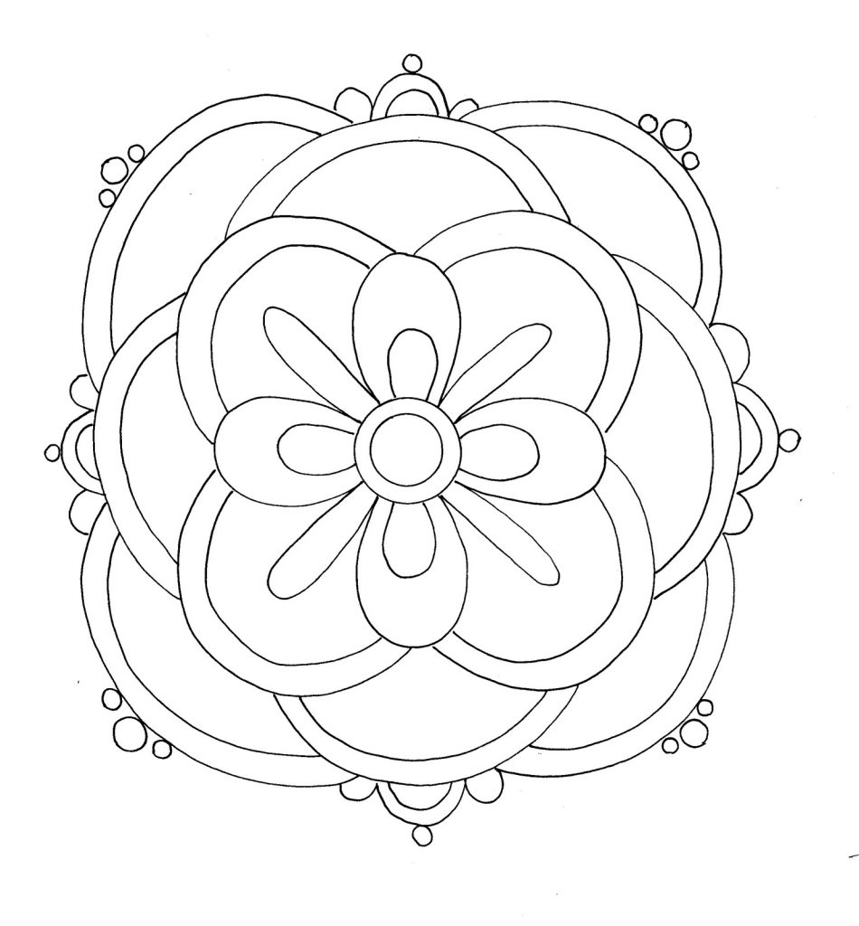 rangoli coloring pages for diwali pictures - photo #21