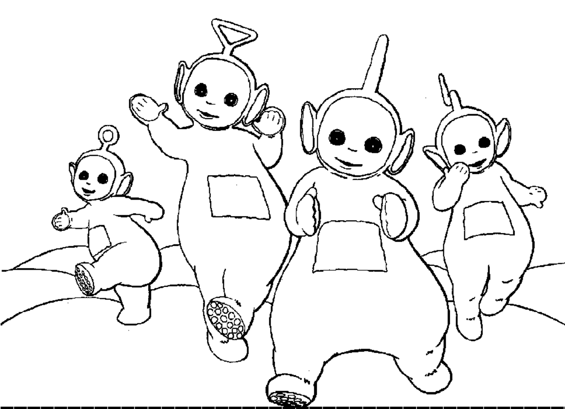 Free Printable Teletubbies Coloring Pages For Kids