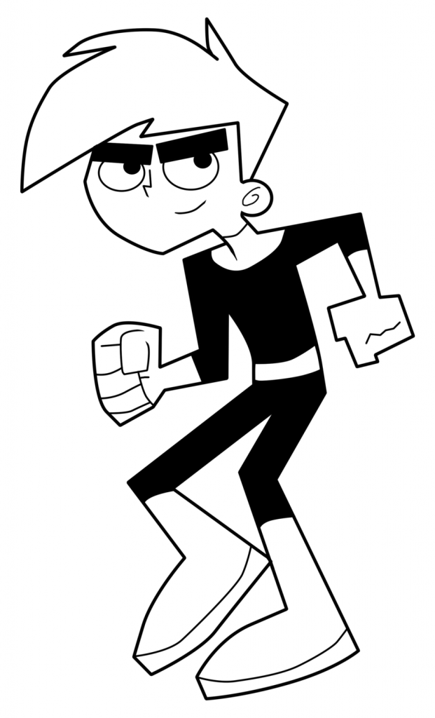 danny phantom coloring pages online - photo #22