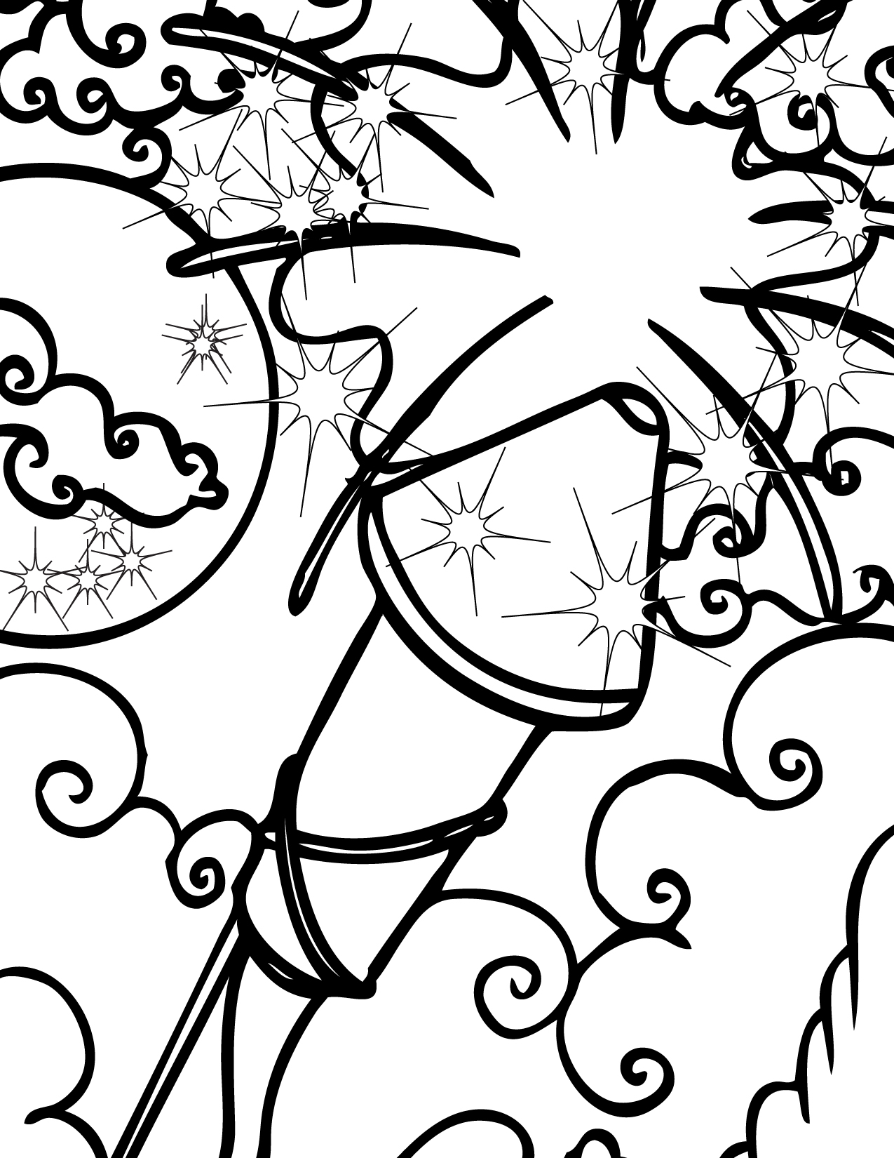 Free Printable Fireworks Coloring Pages For Kids