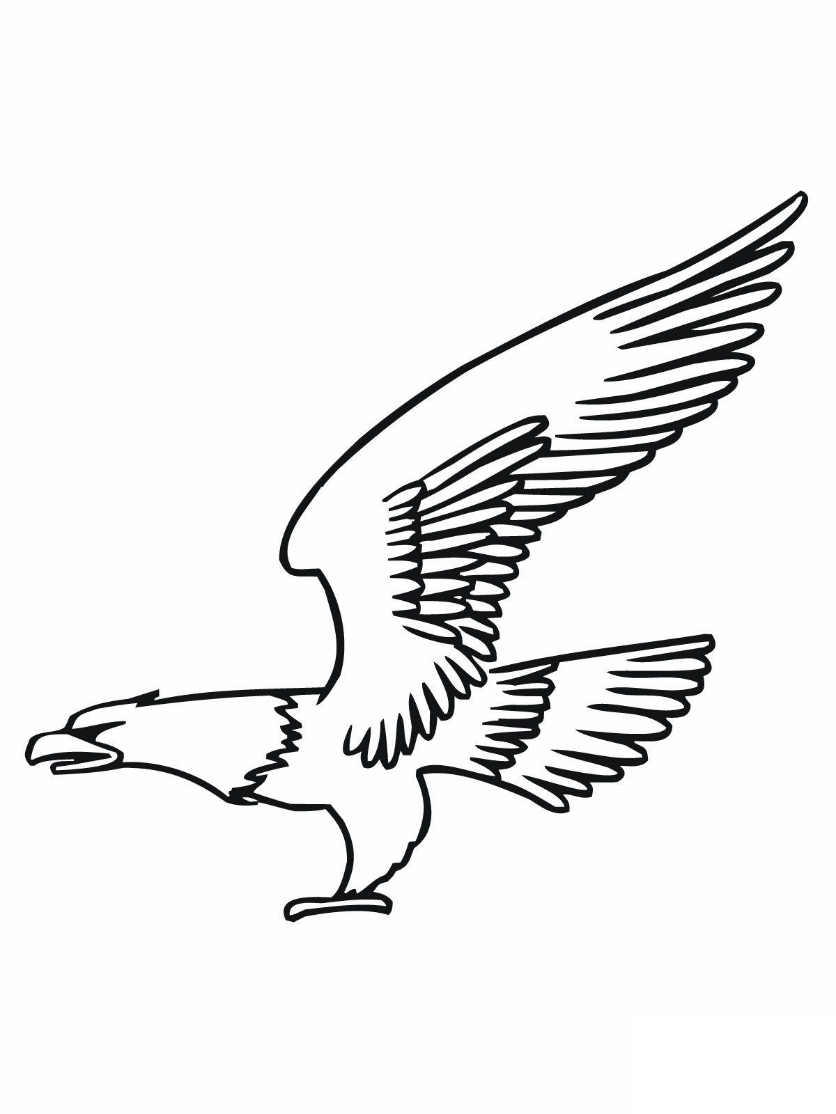 eagle flying coloring pages - photo #47