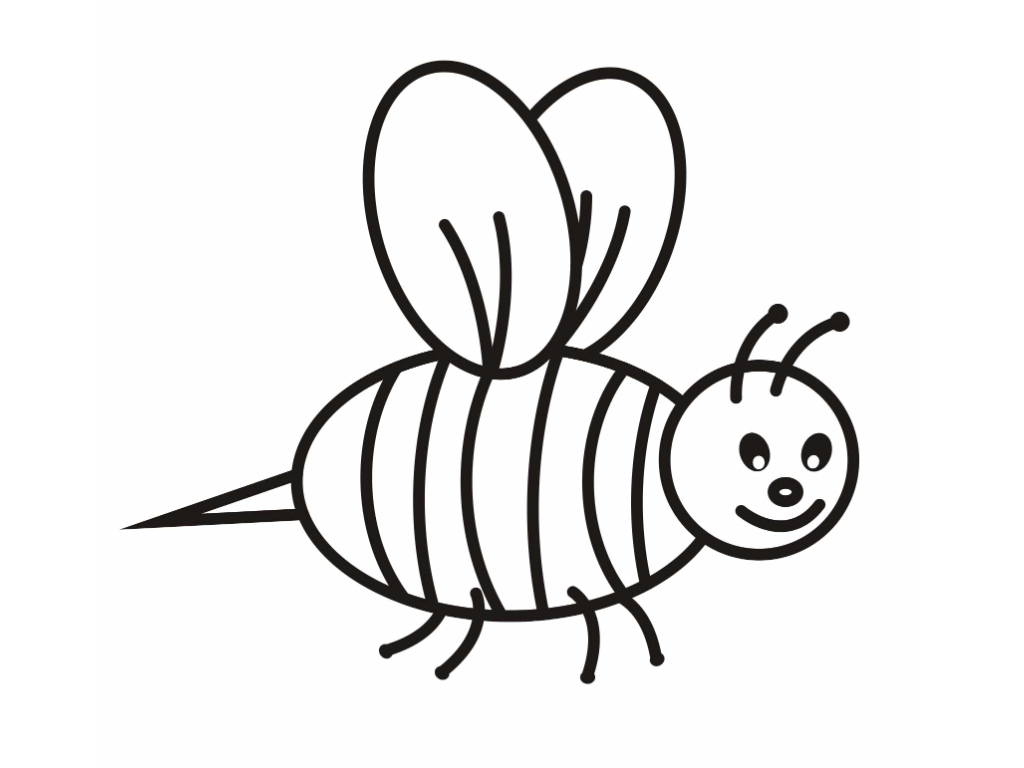 Bee Coloring Pages - Kidsuki