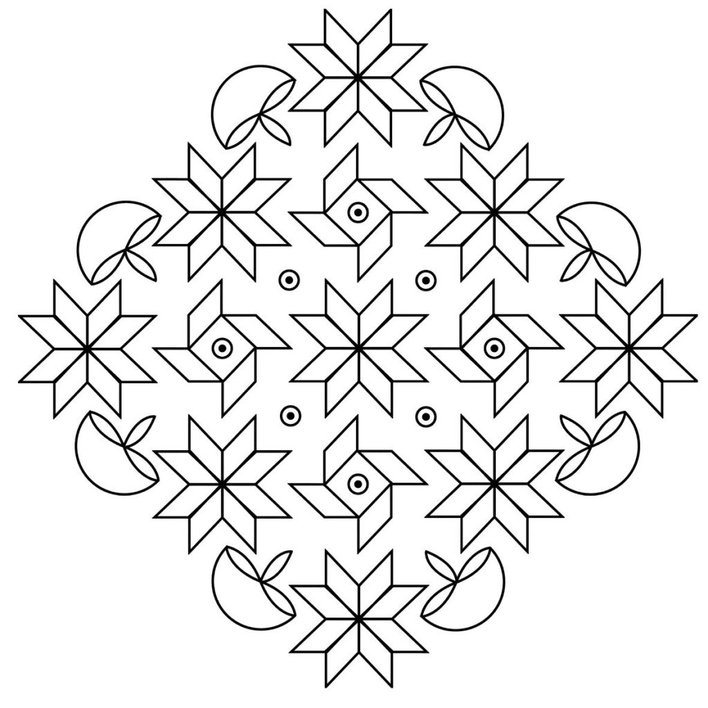 rangoli coloring pages for diwali pictures - photo #16