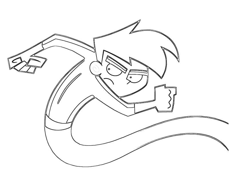danny phantom coloring pages online - photo #5