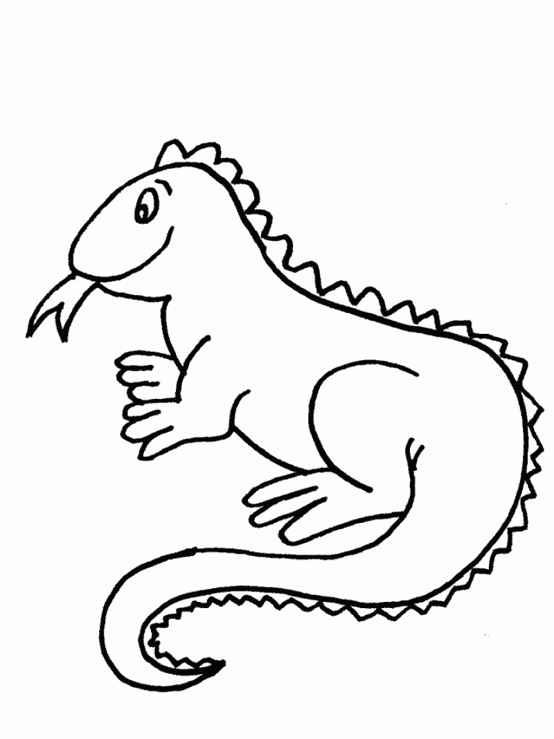 iguana coloring pages to print - photo #3