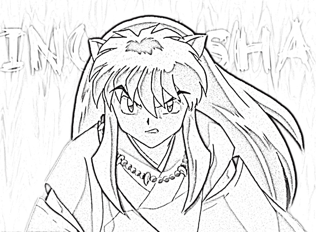 kagome higurashi coloring pages - photo #43