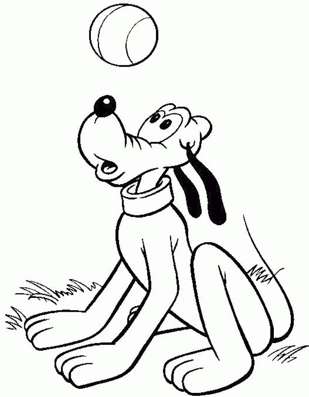 pluto christmas coloring pages - photo #31