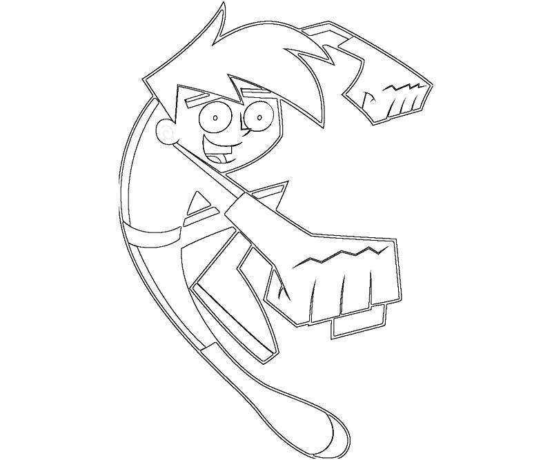 danny phantom coloring pages online - photo #13