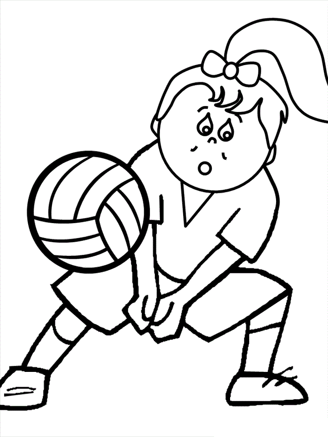 free coloring pages girls softball - photo #19